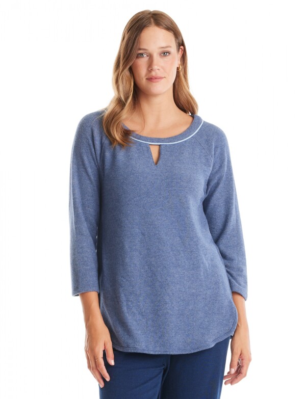 Buzo Soft Keyhole AZUL