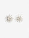 Aros Pasantes Metal Aros Maxi Pasantes Sol - Plateado Plata Cepillada Mate