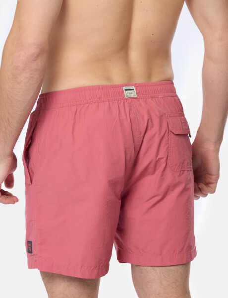 SHORT DE BAÑO LISO Rosado