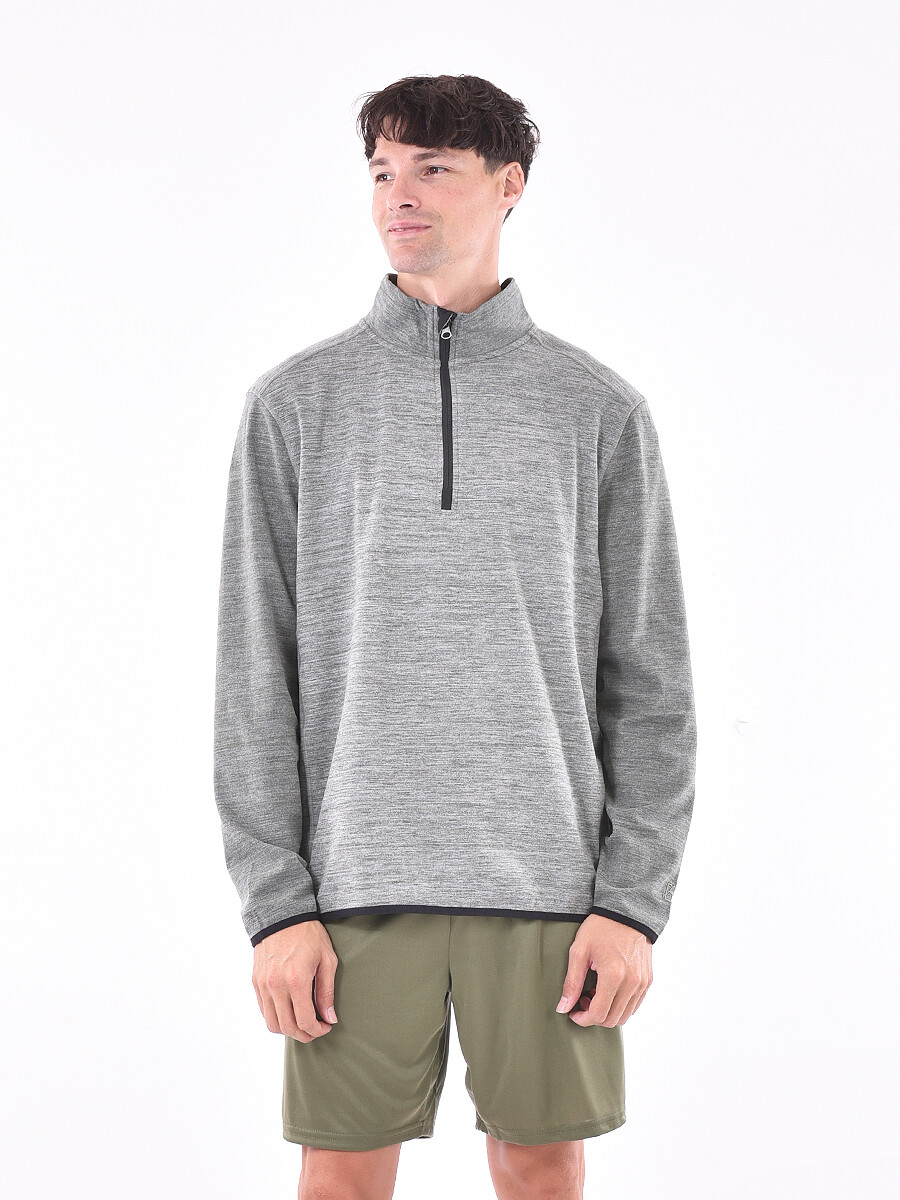 REMERA ROCHET - VERDE MELANGE 