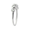 Anillo de oro blanco 18k con circonias N9376W Anillo de oro blanco 18k con circonias N9376W