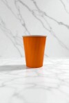 Vaso polipapel 8 oz NARANJA