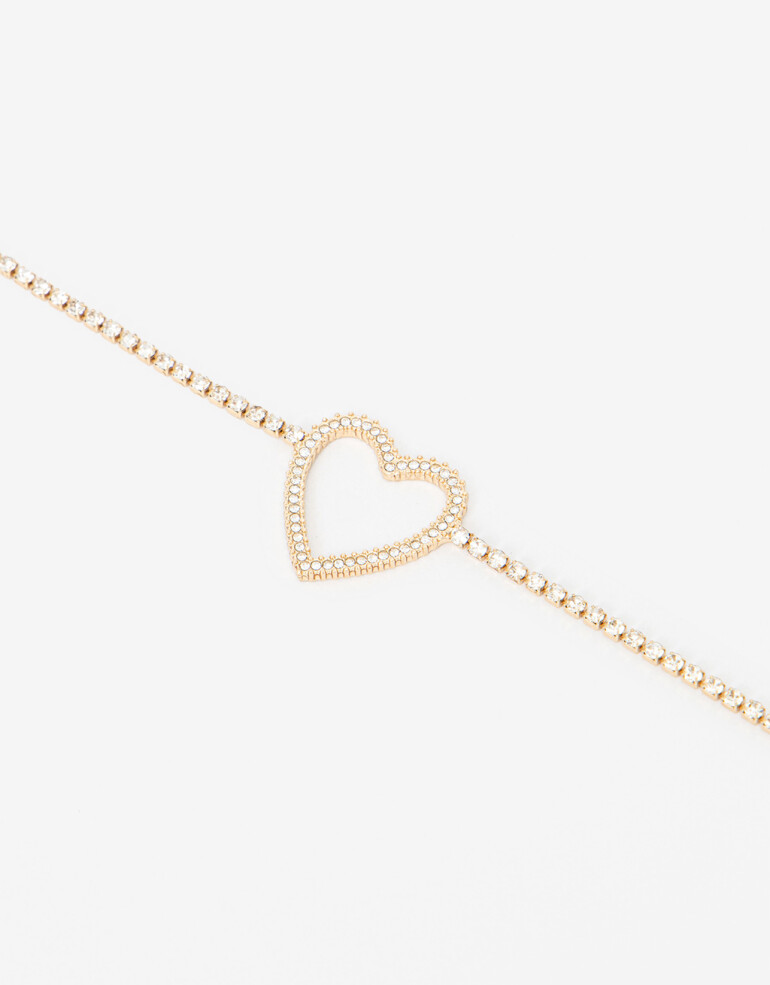 Chokers Strass Choker Corazón Strass - Cristal