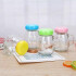 Taza de vidrio de colores c/tapa 300ml Taza De Vidrio De Colores C/tapa 300ml