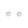 Caravanas Solitario oro- Oro bajo - Zirconia - CA8185 conpiedra