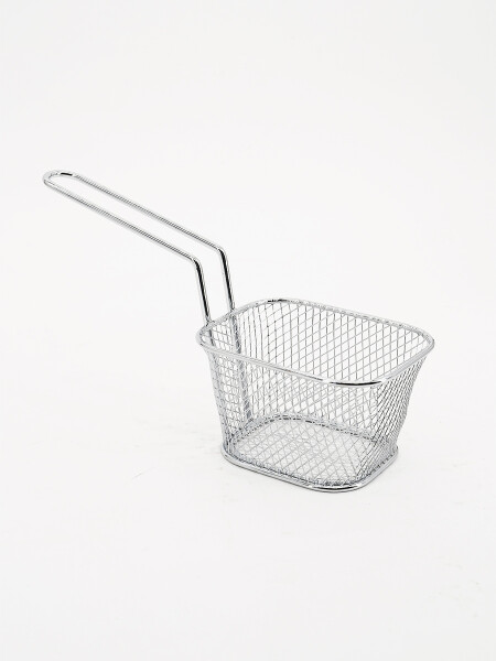 CANASTO INOX PAPAS FRITAS PLATEADO