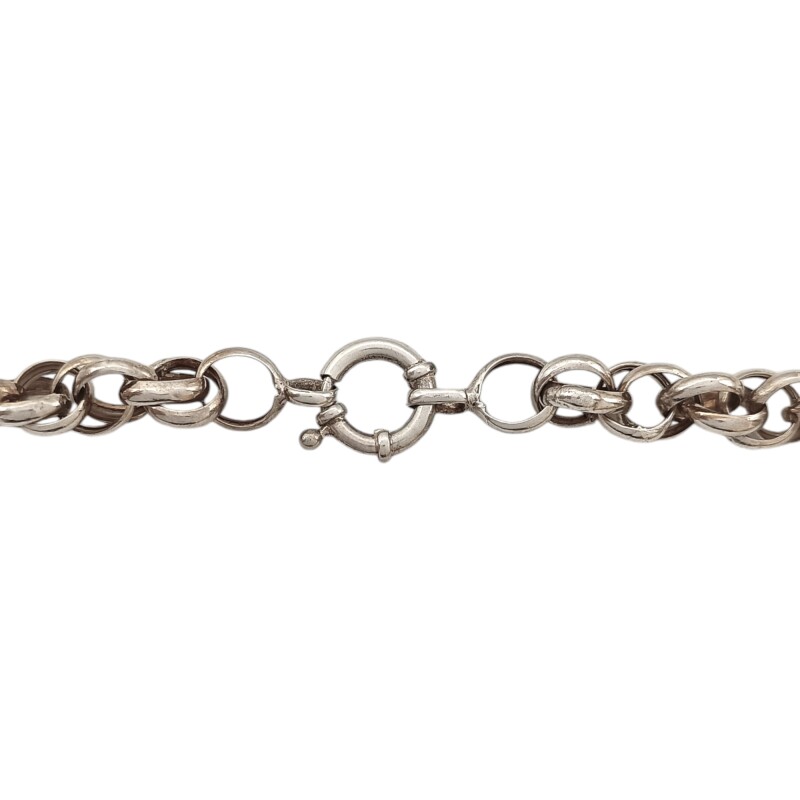 Cadena rolo doble aro-Plata 925-Sin Piedra-CD3359 sinpiedra