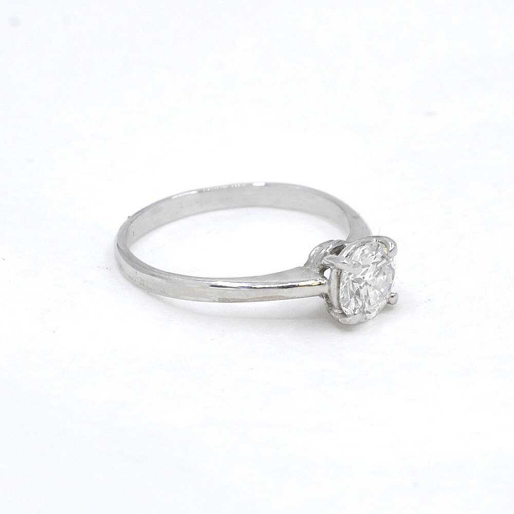 Anillo En Oro 18K Blanco Con Brillante Anillo En Oro 18K Blanco Con Brillante