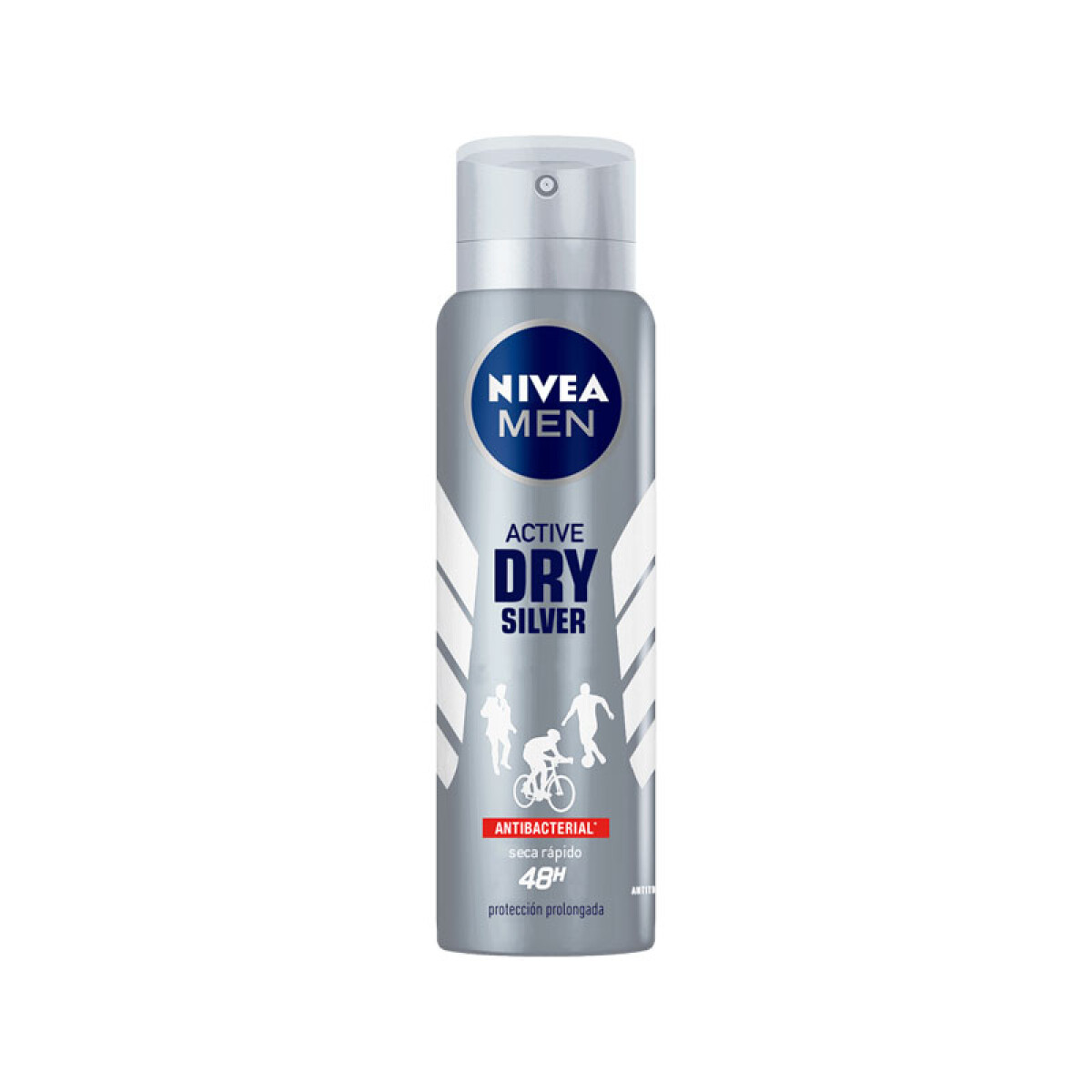 Desodorante NIVEA Aerosol 150ml - Men Active Dry Silver 48 hs 