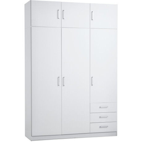 Armario Fandrup 145X176 3 Puertas 3 Cajones Blanco