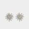 Aros Colgantes Cortos Soles Aro Espiral Con Sol - Plateado
