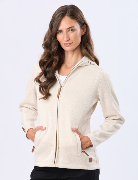 CAMPERA DE FELPA ESPECIAL Crudo