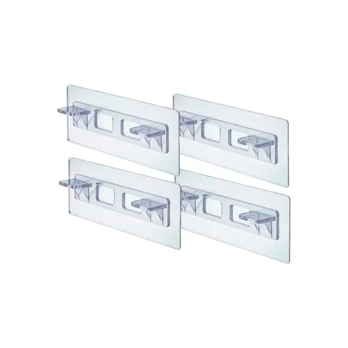 Set x8 soportes para estante autoadhesivo 