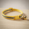 Collar Para Gato Ajustable Reflectivo Con Cascabel AMARILLO