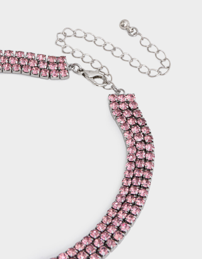 Chokers Con Mariposas Choker Mariposa Strass - Plateado