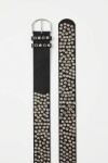 Cinturón strass y tachas negro