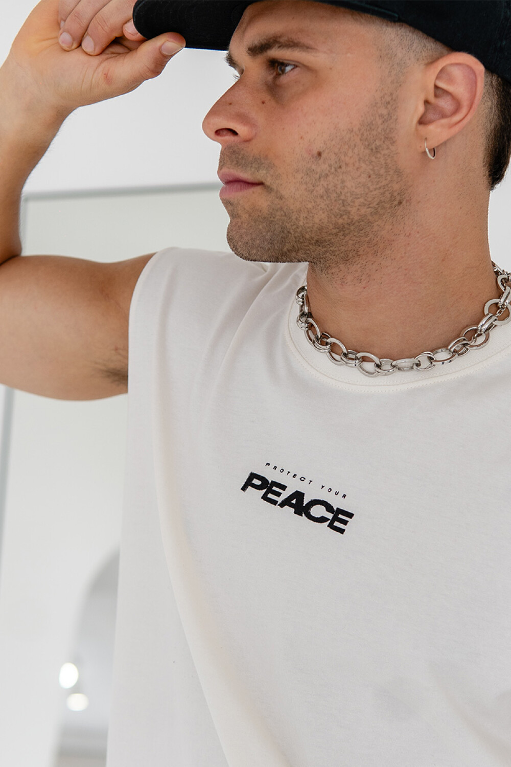 Musculosa Pulau Peace Blanco