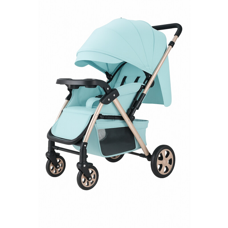 Coche Carriola de Paseo Para Bebe Plegable Verde