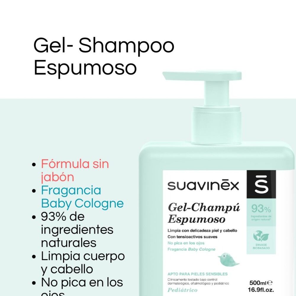 PROMO x2 Loción hidratante y Shampoo Gel espumoso Suavinex PROMO x2 Loción hidratante y Shampoo Gel espumoso Suavinex