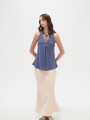 Musculosa Zirel Azul Grisaceo