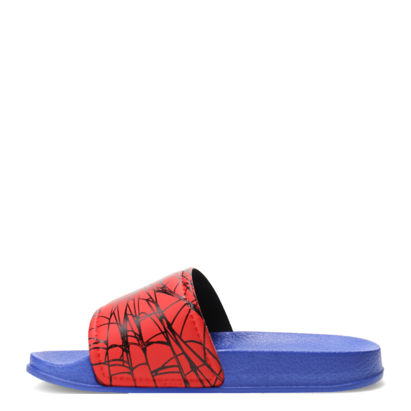 Sandalias Infantiles Marvel Slide Spiderman Azul - Rojo