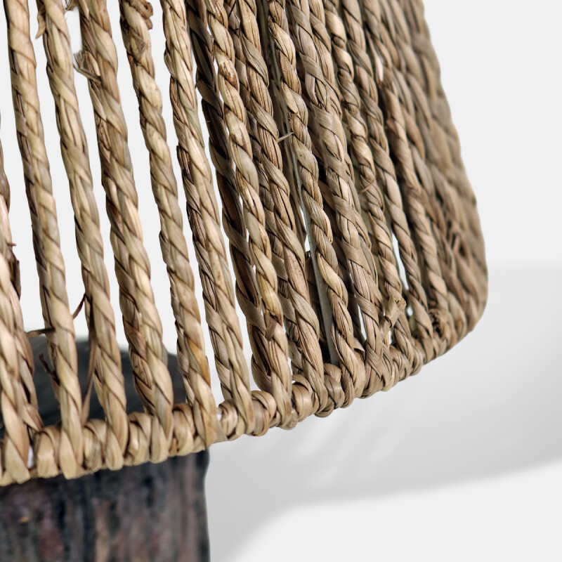 LAMPARA CUERDA BEIGE COMB 25X42CM Unica
