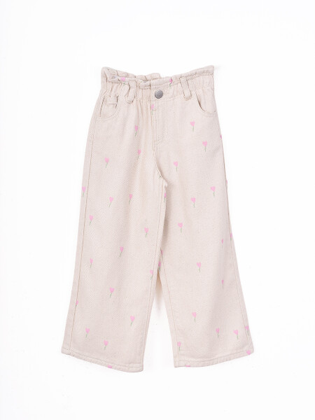 JEAN PAPERBAG BEIGE
