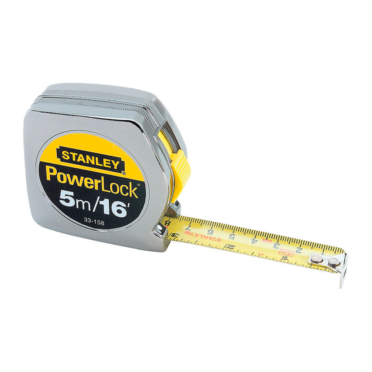 CINTA METRICA POWERLOCK 5M X 3/4 C/FRENO STANLEY ++ - N/a 