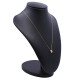 Dije oro 18k y brillante doble virola. Dije oro 18k y brillante doble virola.
