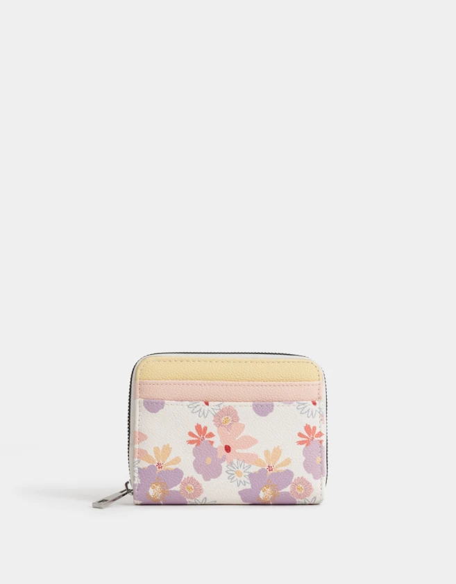 Billetera Estampados Billetera Cuerina Flores - Estampado Flores