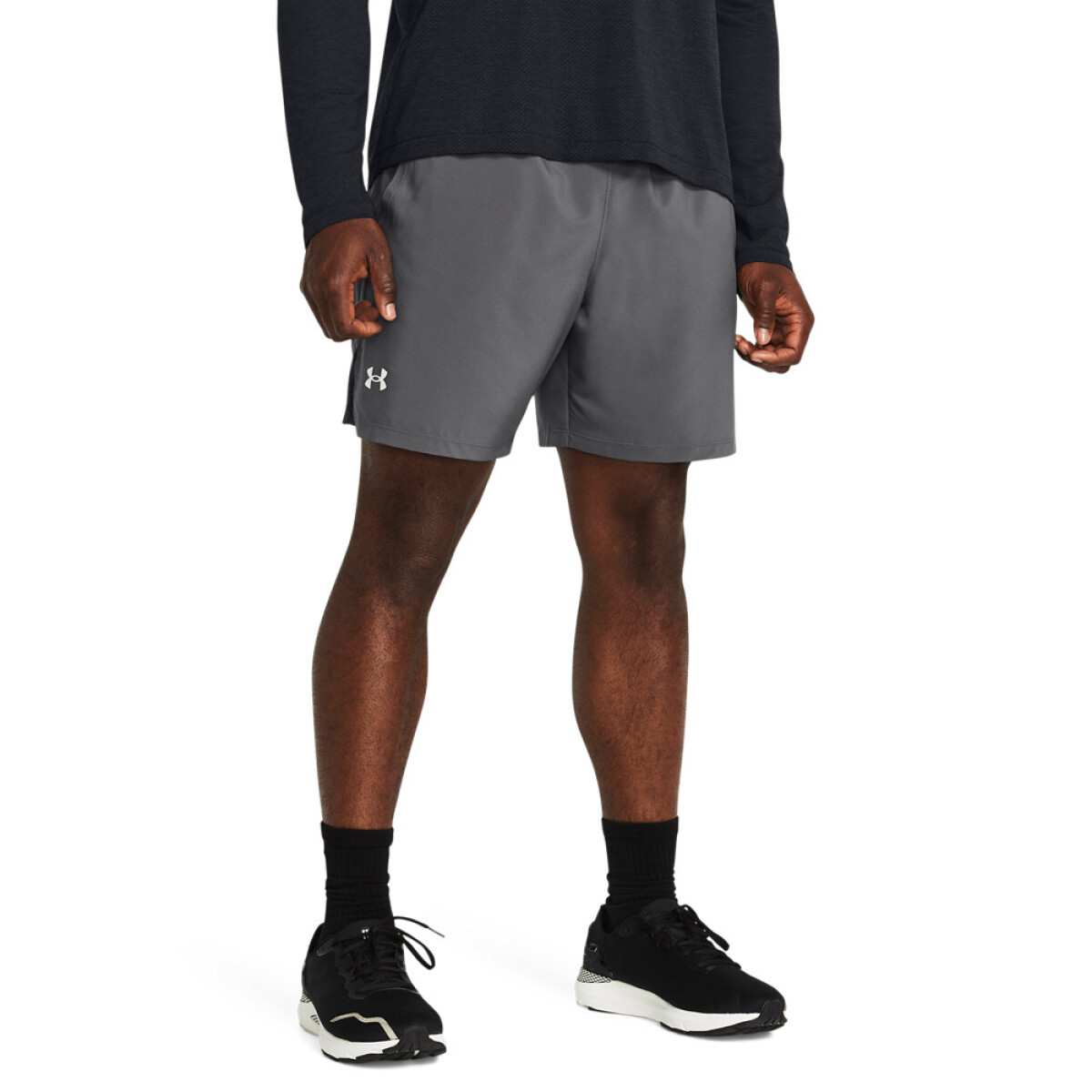 UA LAUNCH 7'' SHORTS-GRN - GRY-025 