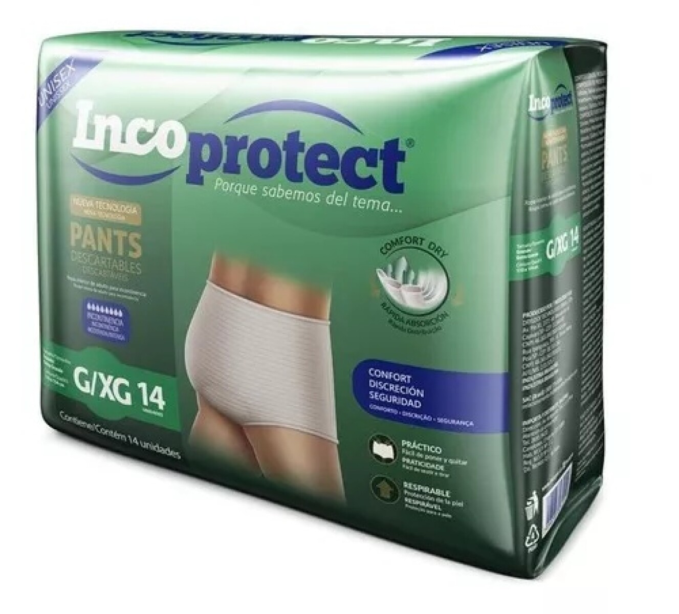 Pants para Adulto Incoprotect G/XG 14 Unidades 