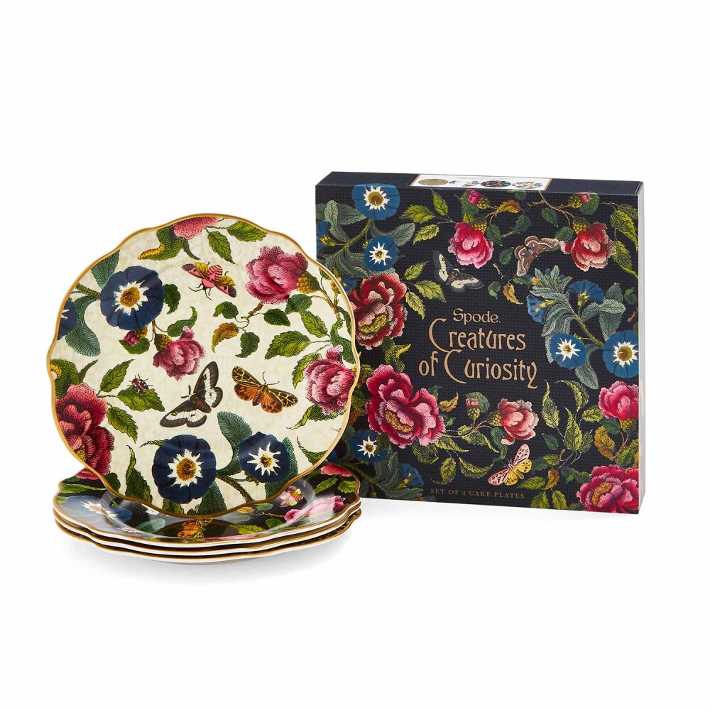 PORTMEIRION CREATURES OF CURIOSITY PLATOS PARA TORTA X4 PORTMEIRION CREATURES OF CURIOSITY PLATOS PARA TORTA X4