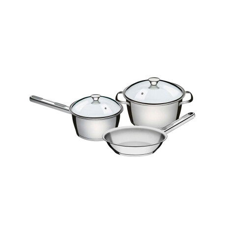 Bateria Cocina Tramontina Allegra Inoxidable 3 Piezas Bateria Cocina Tramontina Allegra Inoxidable 3 Piezas