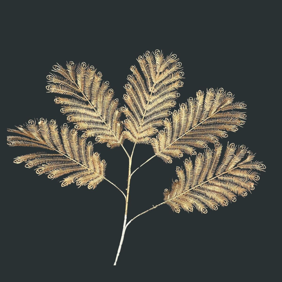 Deco Pluma de Feniz - Dorado 