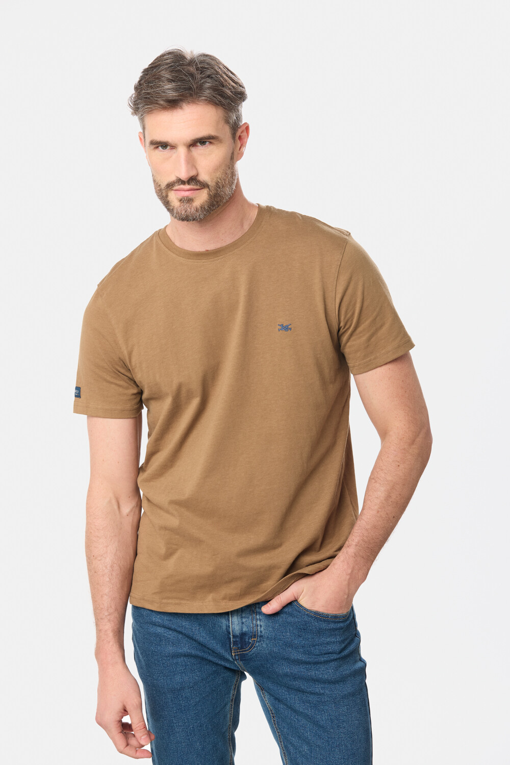 REMERA LISA DE ALGODÓN Mostaza