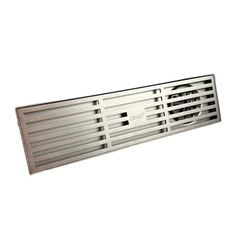 Receptáculo 30cm lineal acero desagüe lateral Receptáculo 30cm Lineal Acero Desagüe Lateral