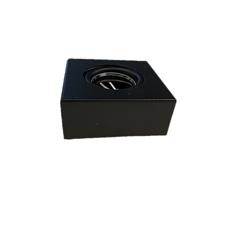 PLAFON ADO DIRECCIONABLE 1 UZ ''VEDIA'' NEGRO GU10 CUADRADO 10X10X4 PLAFON ADO DIRECCIONABLE 1 UZ ''VEDIA'' NEGRO GU10 CUADRADO 10X10X4