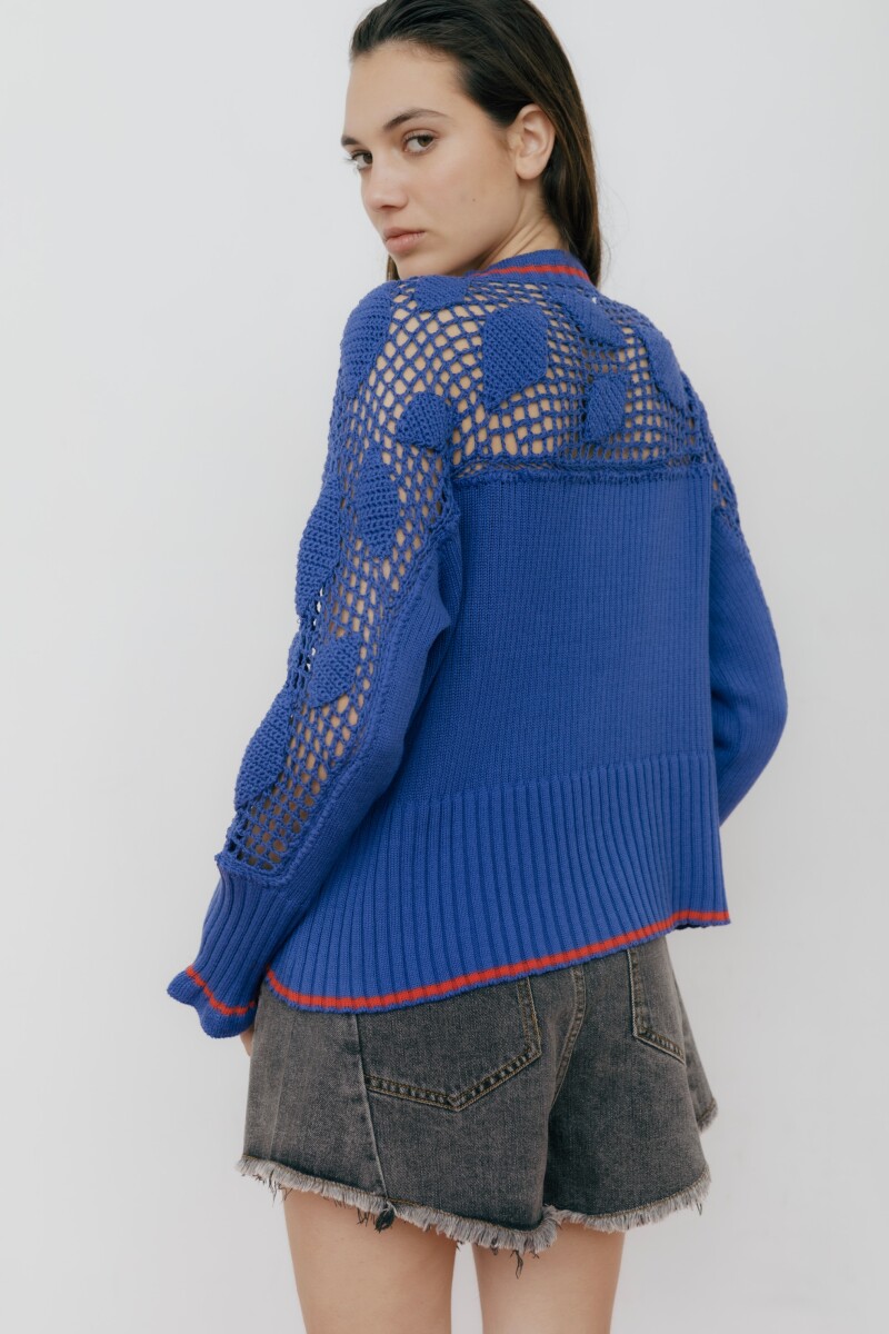 CARDIGAN CUTE COTTON Azul