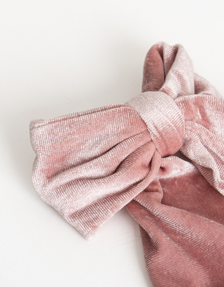 Hebillas Francesas Moño Hebilla Francesa Moño Velvet - Rosa Claro