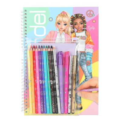 Libro de colorear con set de colores Top Model Libro de colorear con set de colores Top Model