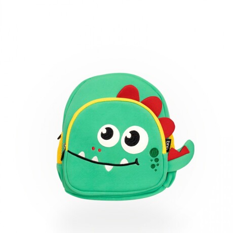 Set de mochila infantil animales de neopreno, lunchera de neopreno y botella de acero inoxidable 500ml brio set-lisaroja