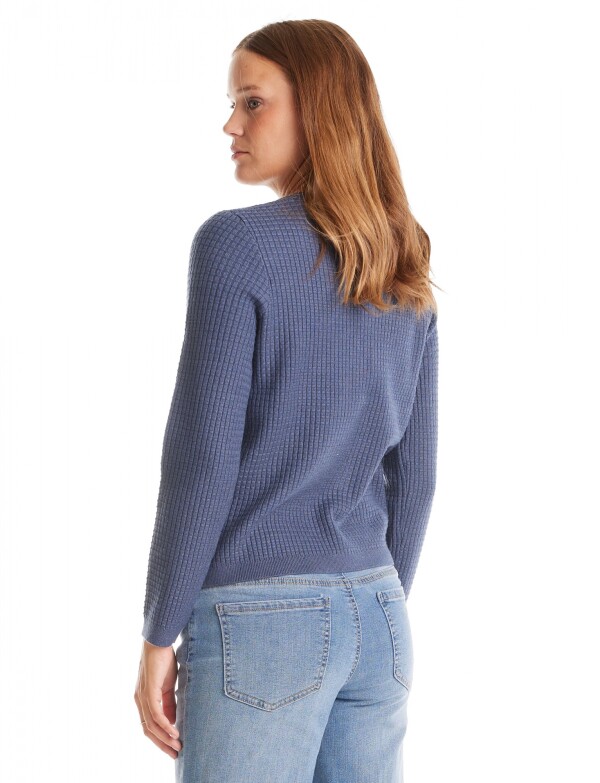 Cardigan Flecos AZUL