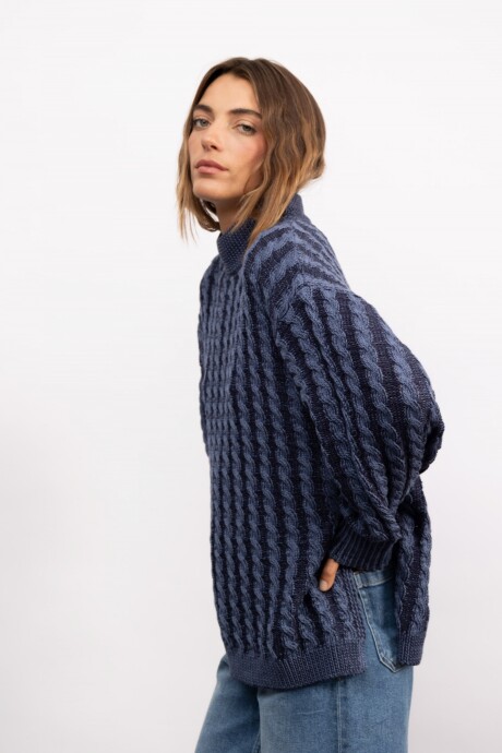 Sweater Edith Long Azul