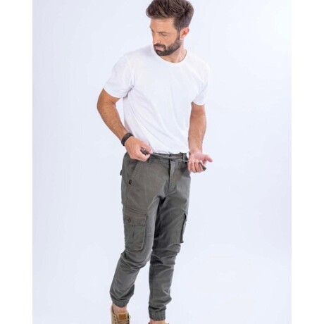 Pantalón cargo para hombre UFO Rebel Verde Verde musgo