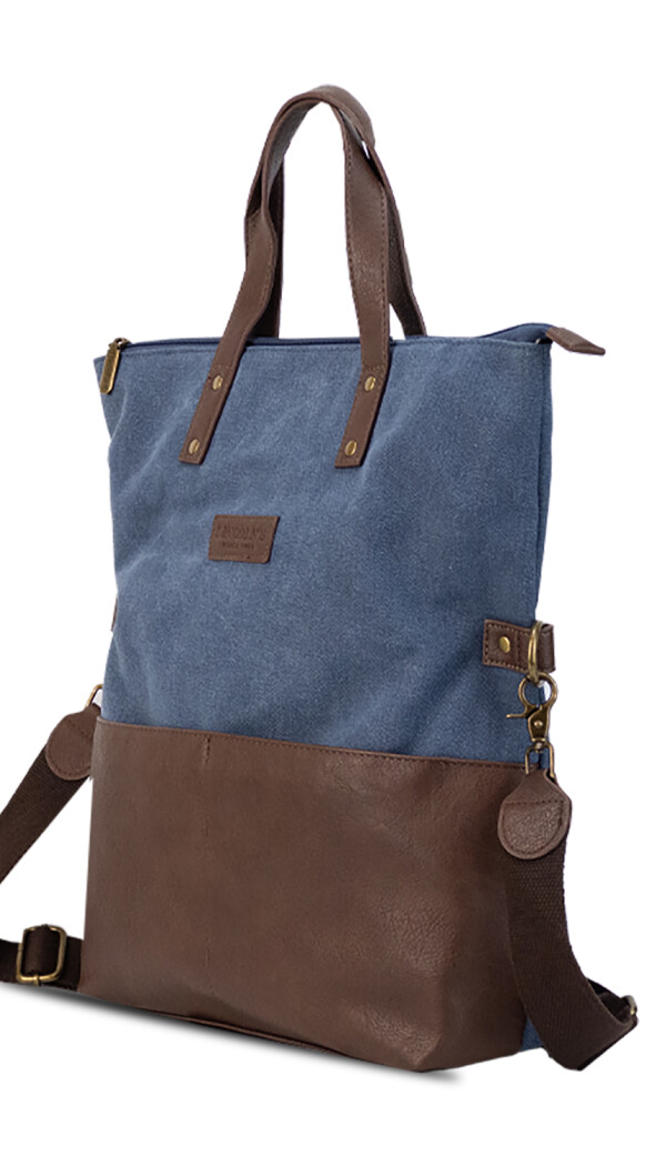 CARTERA PERLA DENIM C/ CAFE