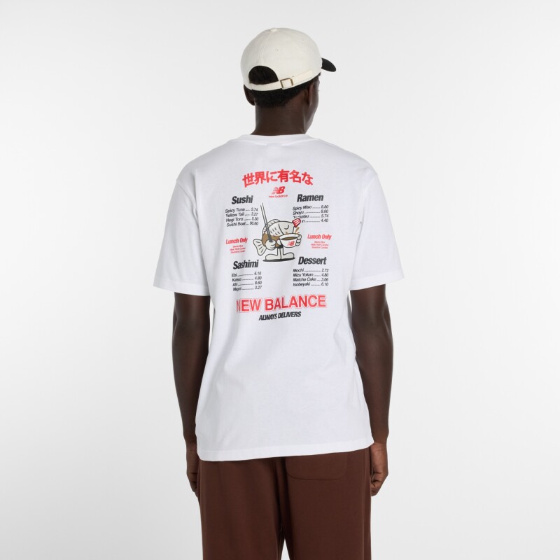 Remera New Balance de Hombre - Ramen - MT61H51DWT WHITE