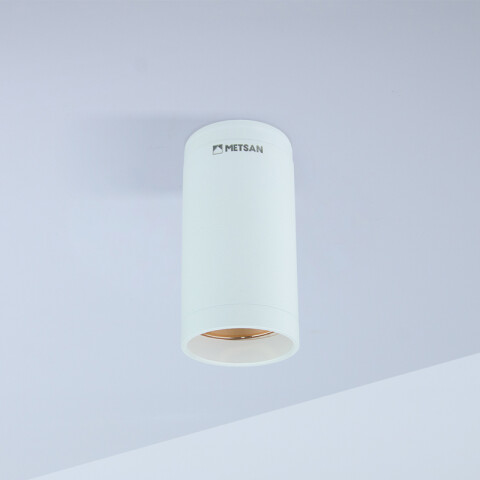 Aplique cilindro REFLECTO 55 blanco p/GU10 no inc. MN0510