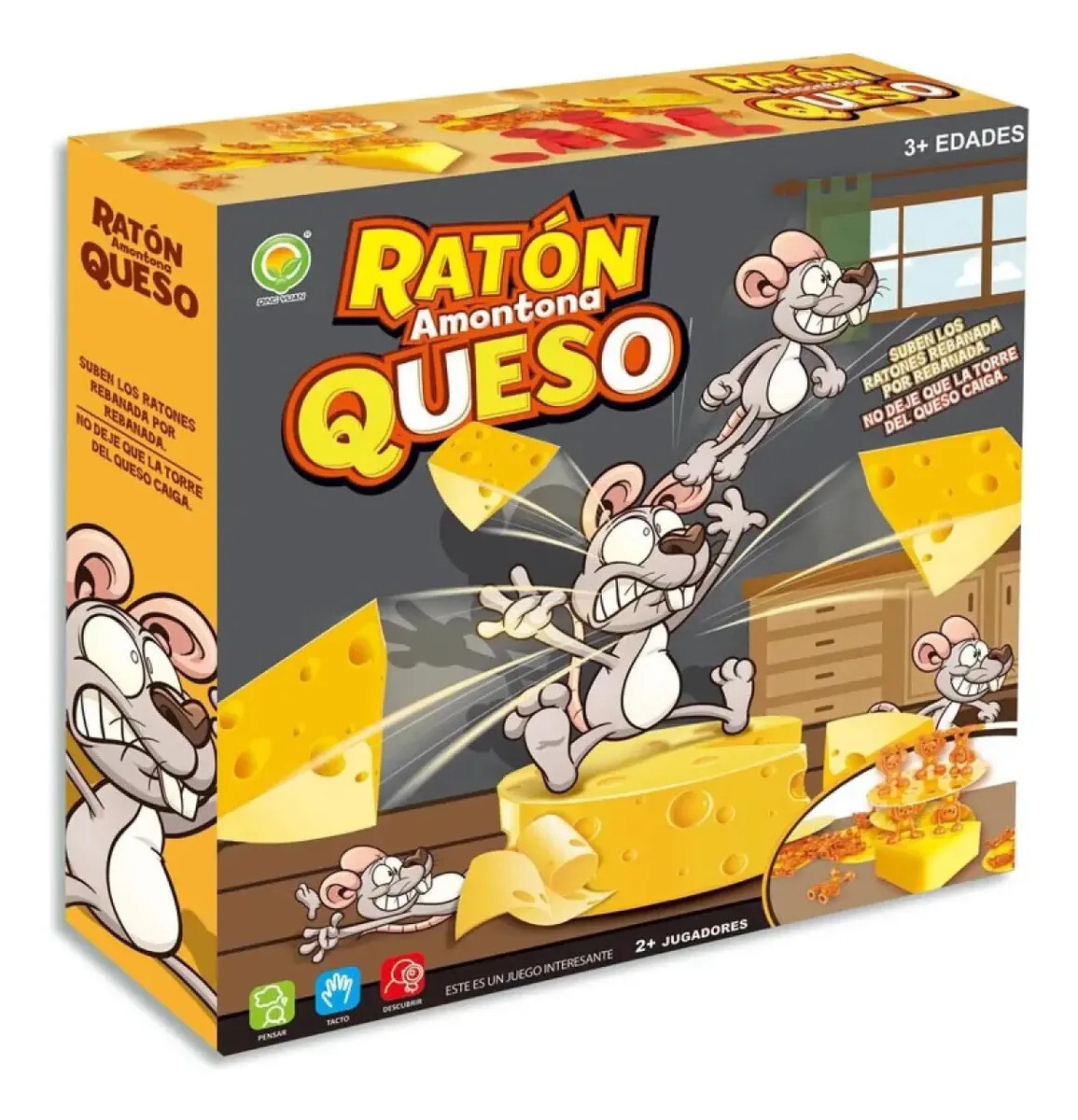 Juego de caja "ratones amontonan queso" 