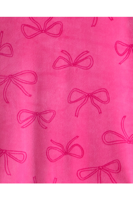 Pijama dos piezas de micropolar, remera y pantalón, rosado Sin color